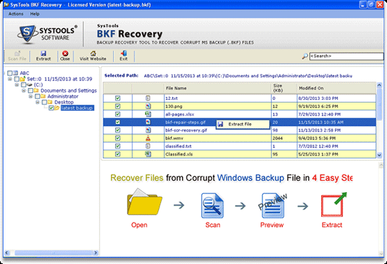 Windows XP Backup File Restoration 5.9